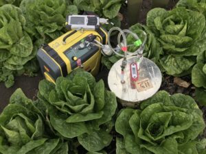 Testing instruments in the field.