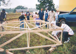 A Salatin pen under construction